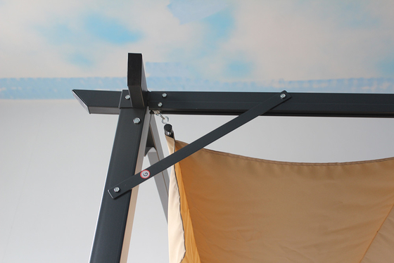 Anpassungsfähige 3.1*3.1*2.3M Aluminium-Außen-Rückziehbare Pergola-Kanopfen für Garten Terrasse