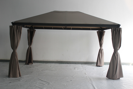 3*4*2.7M Aluminium Garten-Gazebo mit rostfestem Metallrahmen und Stahldach