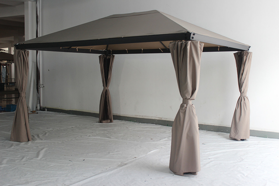 3*4*2.7M Aluminium Garten-Gazebo mit rostfestem Metallrahmen und Stahldach