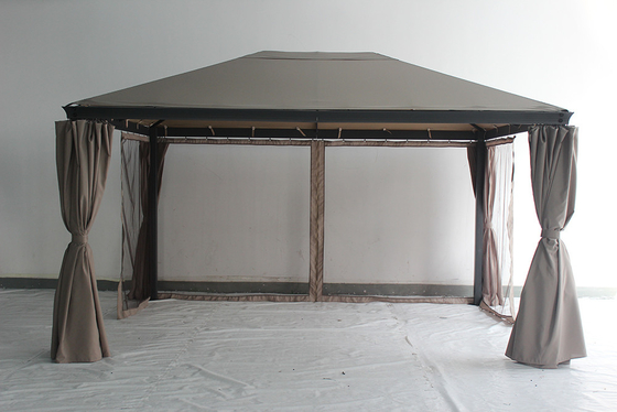 3*4*2.7M Aluminium Garten-Gazebo mit rostfestem Metallrahmen und Stahldach