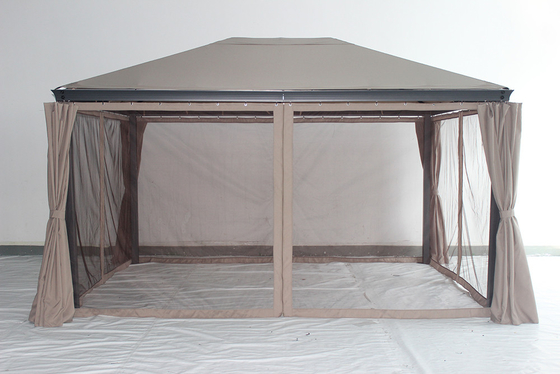3*4*2.7M Aluminium Garten-Gazebo mit rostfestem Metallrahmen und Stahldach