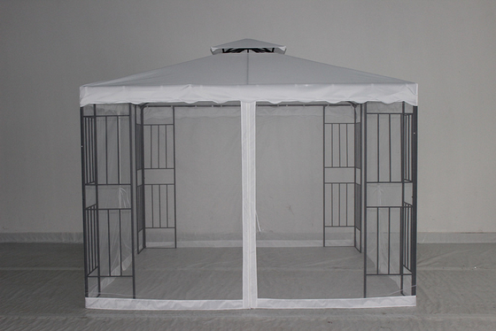 Außenterrasse Hardtop Gartenzelt Gazebo mit Seiten Stahlmaterial und anpassbar