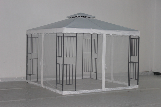 Außenterrasse Hardtop Gartenzelt Gazebo mit Seiten Stahlmaterial und anpassbar