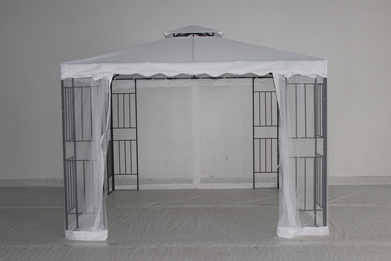 Außenterrasse Hardtop Gartenzelt Gazebo mit Seiten Stahlmaterial und anpassbar