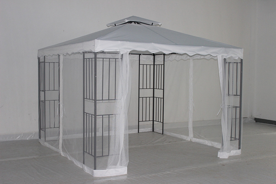 Außenterrasse Hardtop Gartenzelt Gazebo mit Seiten Stahlmaterial und anpassbar