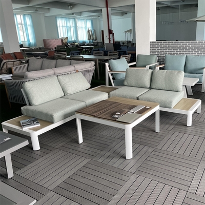 Gartenmöbel für den Außenbereich Sofa-Set aus Aluminium-Rattan Luxus-Tisch Teapoo Bistro-Set Dinner-Set