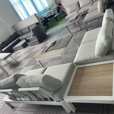 Gartenmöbel für den Außenbereich Sofa-Set aus Aluminium-Rattan Luxus-Tisch Teapoo Bistro-Set Dinner-Set