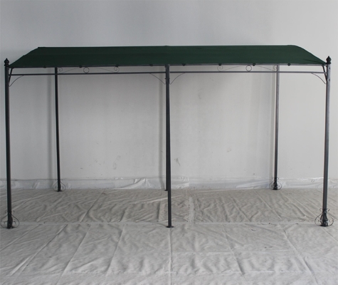 3*4*2.5M Außen-Metallrahmen Sonnenschirm Garten-Gazebo mit Sonnenschirm