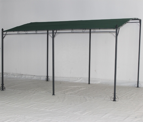3*4*2.5M Außen-Metallrahmen Sonnenschirm Garten-Gazebo mit Sonnenschirm