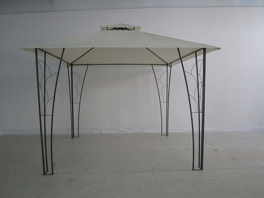 3*3M Double Top Pergola Gazebo Metall Dekoriert Ideal für Hochzeiten und Veranstaltungen