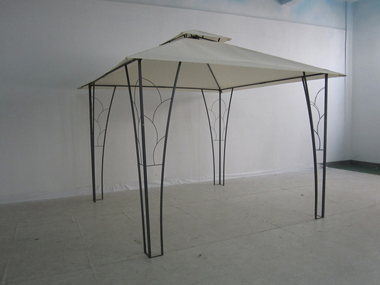 3*3M Double Top Pergola Gazebo Metall Dekoriert Ideal für Hochzeiten und Veranstaltungen