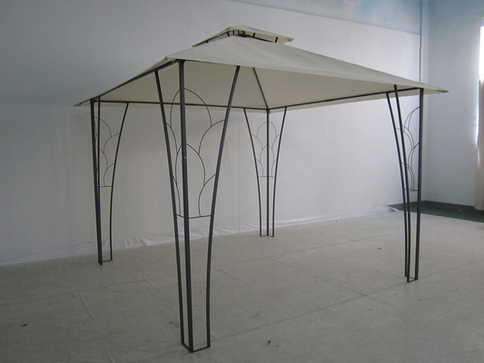 3*3M Double Top Pergola Gazebo Metall Dekoriert Ideal für Hochzeiten und Veranstaltungen