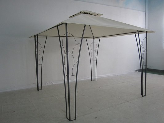 3*3M Double Top Pergola Gazebo Metall Dekoriert Ideal für Hochzeiten und Veranstaltungen