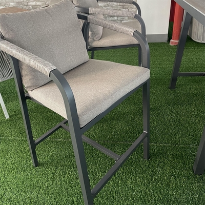 Spezifisches Garten Set Aluminium Rattan Sofa Modernes Design Stil Tisch Teapoy Bistro Set