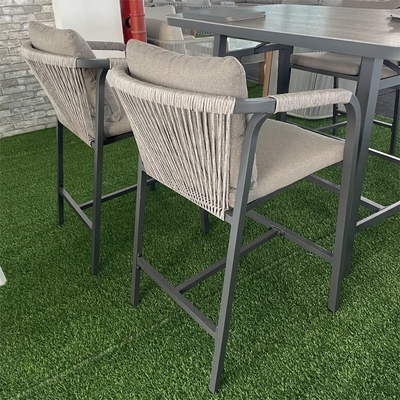Spezifisches Garten Set Aluminium Rattan Sofa Modernes Design Stil Tisch Teapoy Bistro Set