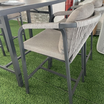 Spezifisches Garten Set Aluminium Rattan Sofa Modernes Design Stil Tisch Teapoy Bistro Set