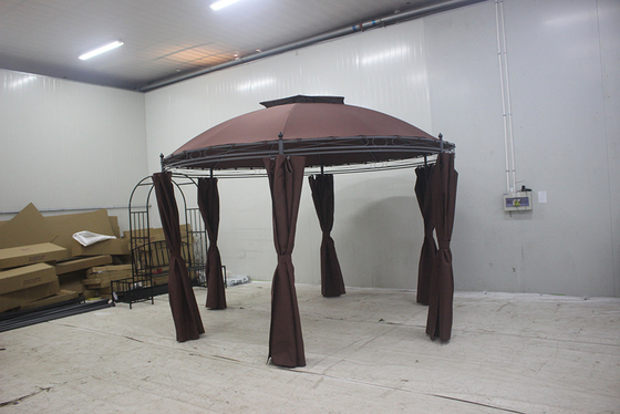 Klappbarer Rahmen Gazebo 3x3m Doppeltdach Werkzeug freies Montieren für dauerhaften Schutz