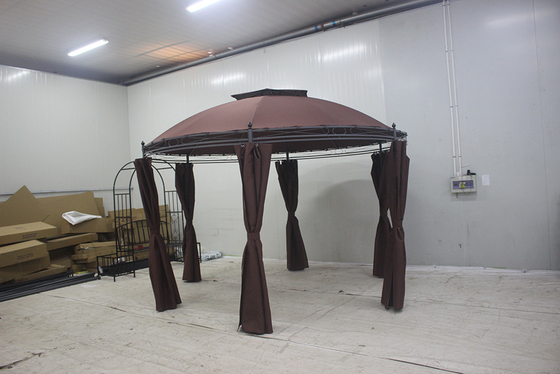 Klappbarer Rahmen Gazebo 3x3m Doppeltdach Werkzeug freies Montieren für dauerhaften Schutz