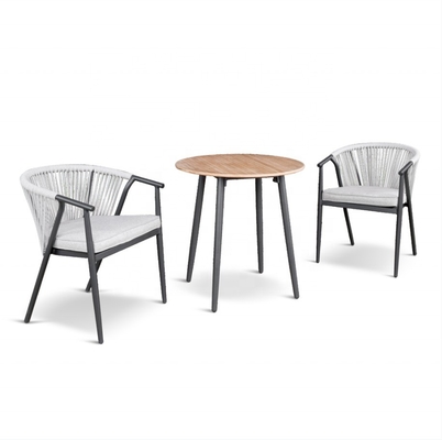 Wohnzimmer Aluminiumrahmen Außengartenmöbel Sofa aus Rattan Set mit Bistro Set