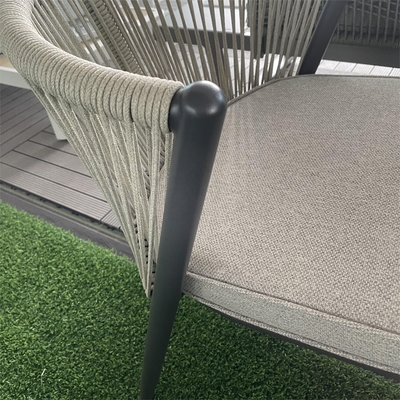 Wohnzimmer Aluminiumrahmen Außengartenmöbel Sofa aus Rattan Set mit Bistro Set