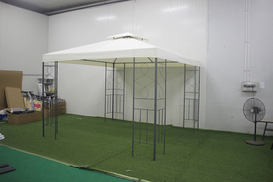 Schaffen Sie einen stilvollen und funktionalen Außenraum mit dem 3x3m Stahl-Patio Gazebo Pavillon