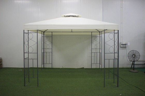 Schaffen Sie einen stilvollen und funktionalen Außenraum mit dem 3x3m Stahl-Patio Gazebo Pavillon
