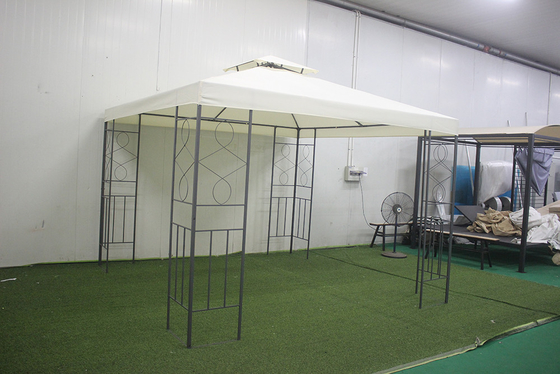 Schaffen Sie einen stilvollen und funktionalen Außenraum mit dem 3x3m Stahl-Patio Gazebo Pavillon