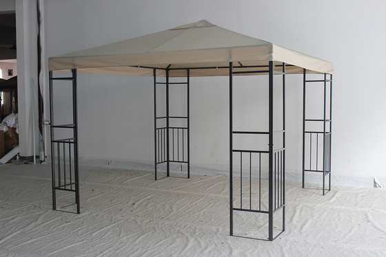 Anpassung Stahl-Gazebo mit Netzschirm Außenwasserdichtes Gewebe 3X3M