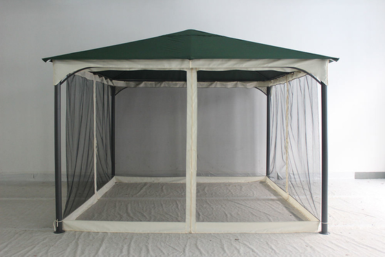 Gelegenheits- und Outdoor-Aktivitäten Eisenrahmen Außenterrasse Pavillon mit Polyestermaterial