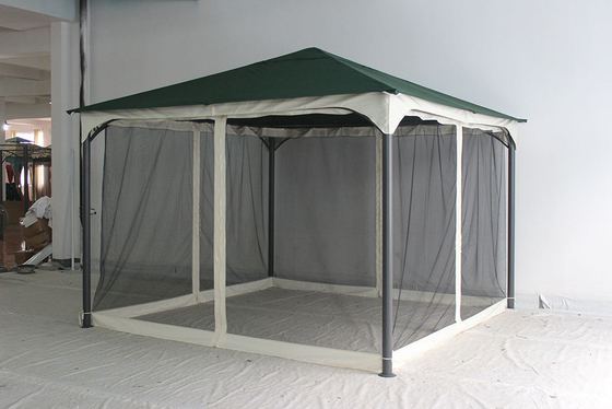Gelegenheits- und Outdoor-Aktivitäten Eisenrahmen Außenterrasse Pavillon mit Polyestermaterial