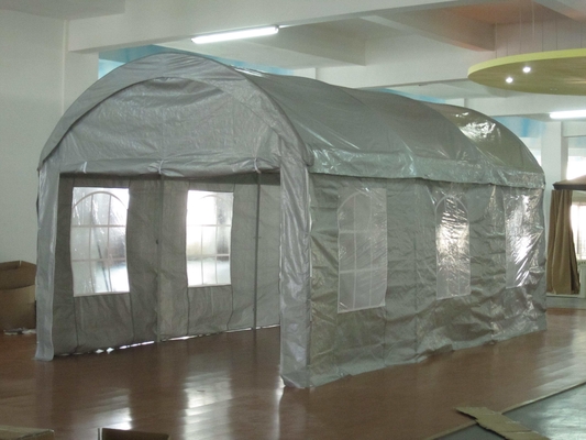 Wasserdichtes Stahlrahmen Kuppel Lagerzelt Schutzhütte Carport Canopy für den Außenbereich 300*600cm