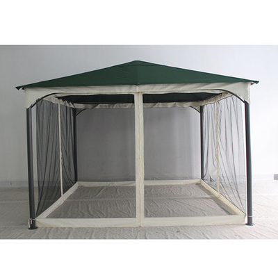 Außengarten Dachboden Schutzhütte Pavillon mit Moskitonetz 3.5*3.5*2.75M Party-Maße