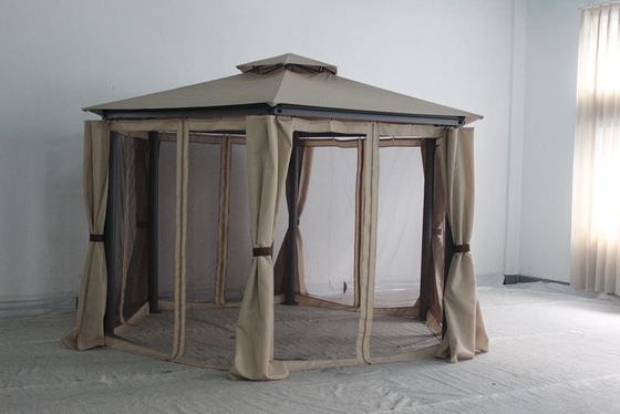 2*2*2.8M PVC-beschichtete Pavillon mit Vorhang und Moskitonetz von Top-Pavillonherstellern