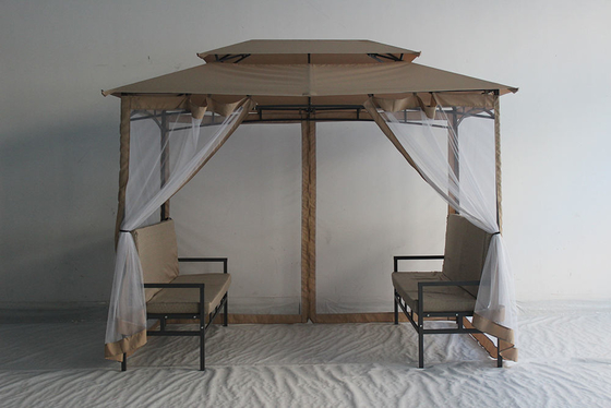 Einfach zu montieren, wasserdicht, Luxus-Außen-Gazebo 2*2.9*2.45M für Garten-Hinterhof-Decking