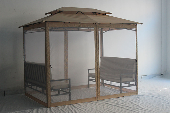 Einfach zu montieren, wasserdicht, Luxus-Außen-Gazebo 2*2.9*2.45M für Garten-Hinterhof-Decking