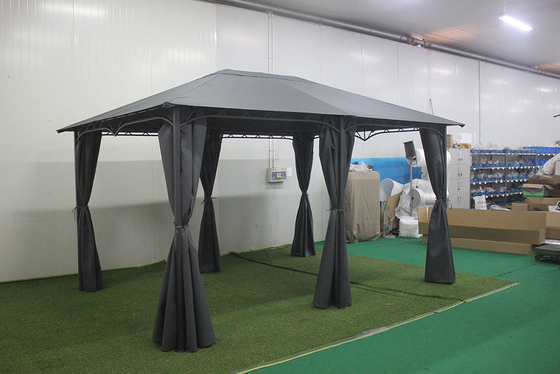 3*4*2.6M Aluminiumrahmen wasserdicht Polyester und PA beschichtetes Oberpavillon für Gartenpartys