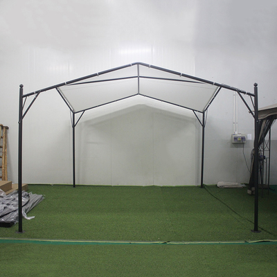 Einfach zu montieren Garten Pergola Metall Freizeit Öko-freundliche Außengebäude Gazebo 3,5*3,5*2,7m