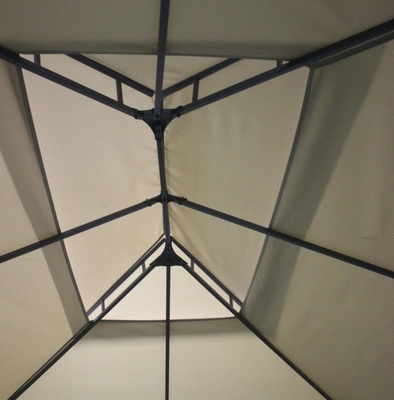 Metall-Außen-Gazebo für den Garten mit Doppeltopf 3x4x2.7m Optional Metall-Typ