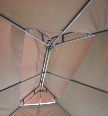 3X4M Pergola Doppeltopfen Metall Außenframe für den Garten Unterhaltung