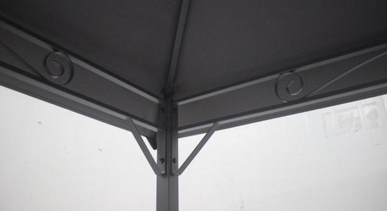 Einfache Montage Rundes Außenpatio Baldachin Party Gazebo mit Stahlrahmen 3x3x2.75M