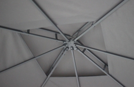 Einfache Montage Rundes Außenpatio Baldachin Party Gazebo mit Stahlrahmen 3x3x2.75M