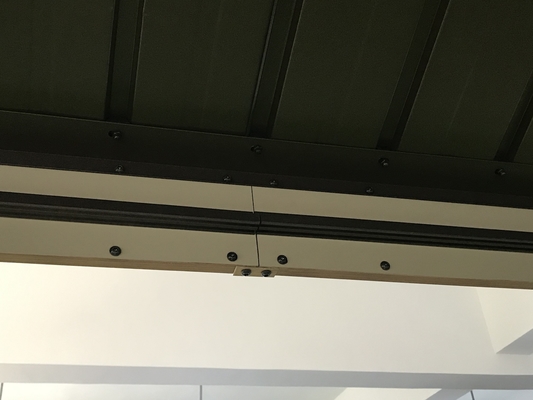 Metall-Außenpergola aus galvanisiertem Stahl mit doppelter Spitze 3X3.65X2.85M für Gartenbedarf