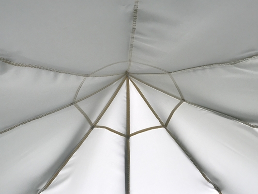 Polyester Stoffmaterial 3*2.9M Offene Muster Spitze Hochenergie-Gazebo für den Garten