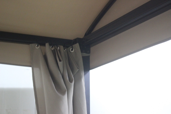 Polyestergewebe 2,08*2,2*1,8M Gazebo Umschließbett für Veranda Hinterhof Sonnenbaden