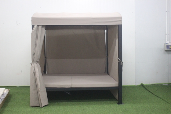 Polyestergewebe 2,08*2,2*1,8M Gazebo Umschließbett für Veranda Hinterhof Sonnenbaden