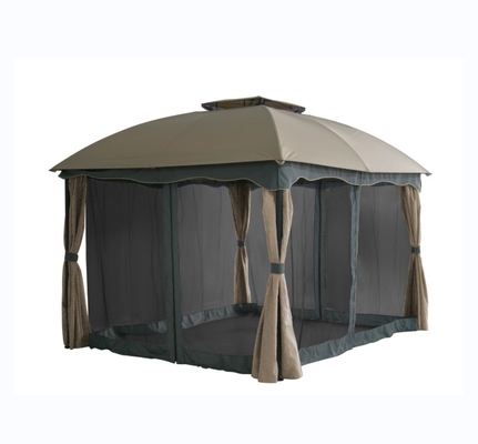 Alu. Rahmen 3x3.65x2.75M Zweifach-Garten-Gazebo mit Netznetz enthalten