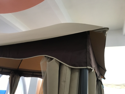 Alu. Rahmen 3x3.65x2.75M Zweifach-Garten-Gazebo mit Netznetz enthalten