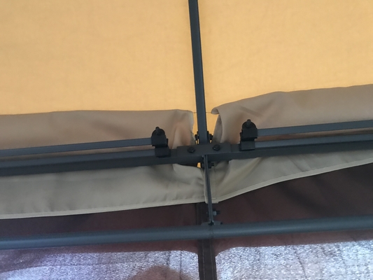 Alu. Rahmen 3x3.65x2.75M Zweifach-Garten-Gazebo mit Netznetz enthalten