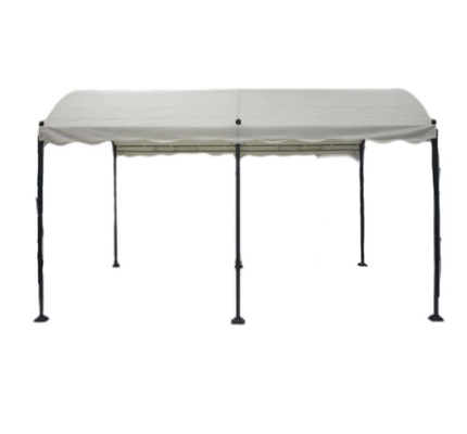 PVC 3x4x2.75M Gekrümmtes Eisen Außen Gazebos Bögen Balustraden Pergolen Brücke Für Garten
