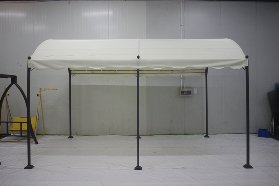 PVC 3x4x2.75M Gekrümmtes Eisen Außen Gazebos Bögen Balustraden Pergolen Brücke Für Garten